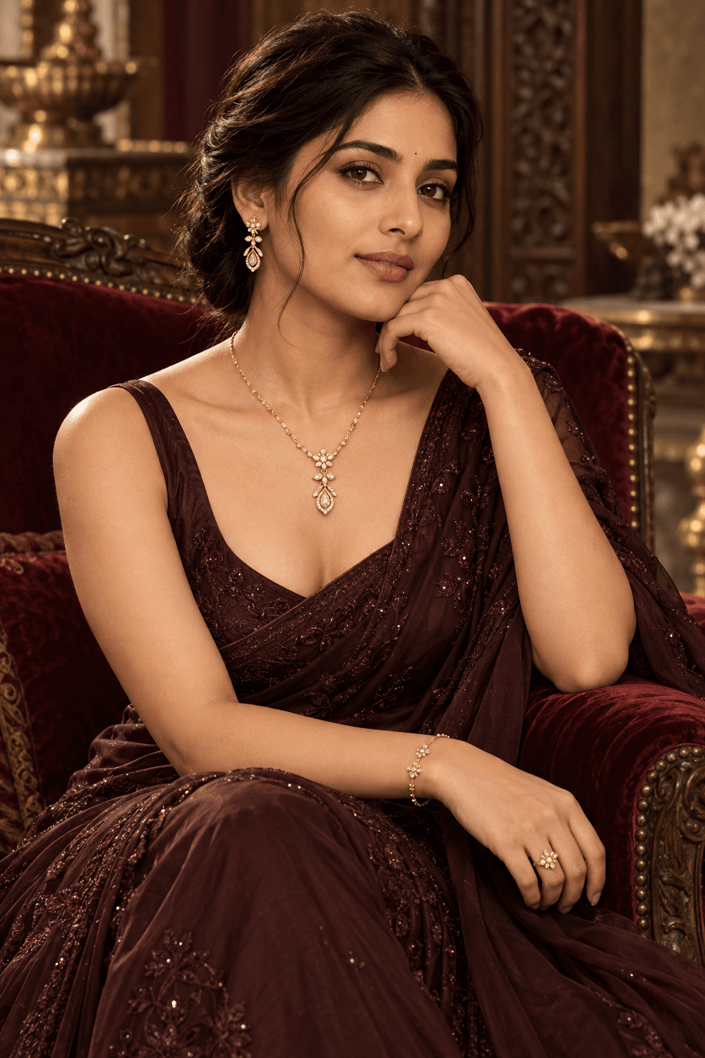 Model wearing the Elite jewellery collection